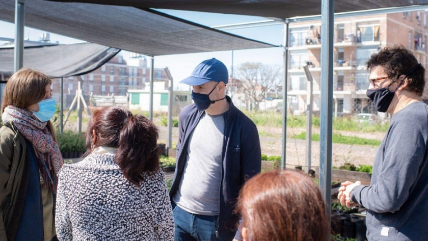 Rodríguez Larreta visitó el patio gastronómico del Barrio Rodrigo Bueno