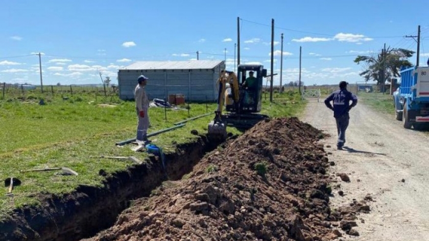 Avanza la obra de ampliación de red de agua potable en Tandil