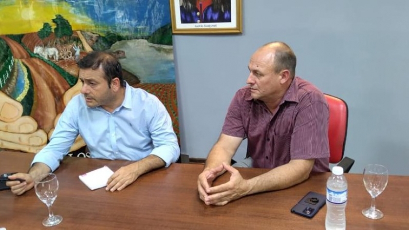 Herrera Ahuad recorrió las zonas inundadas en Panambí y Colonia Aurora para tomar rápidas medidas de asistencia