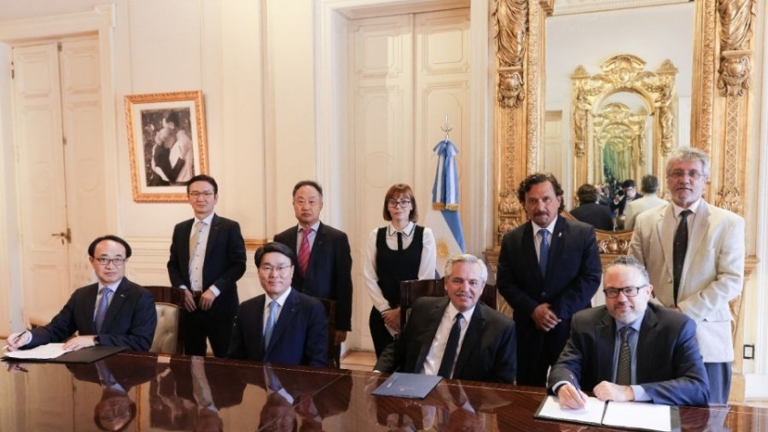 El gobernador Sáenz y directivos de Posco confirmaron al Presidente el inicio de la planta comercial de litio