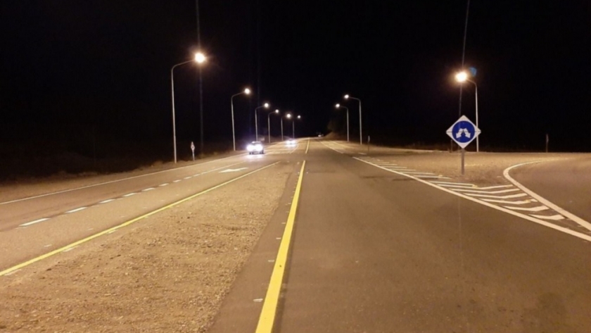 Iluminan varias intersecciones y accesos de Rutas Provinciales