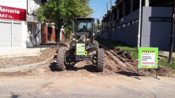 Reanudaron las obras de cordón cuneta en varios barrios de la ciudad de Corrientes