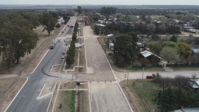 Están en pleno desarrollo las obras en el acceso a Toay