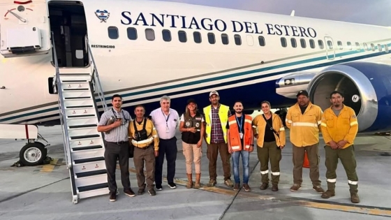 El Boeing 737 Fireliner de Santiago del Estero regresó tras combatir incendios en Neuquén