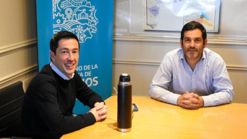 Nardini y García se reunieron para dialogar sobre obras para Dolores