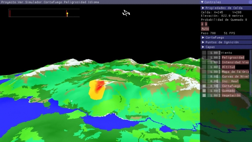 Desarrollan un sistema de simulación para mitigar incendios forestales
