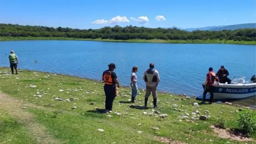 Nueva inspección en búsqueda del yacaré divisado en el dique Cabra Corral