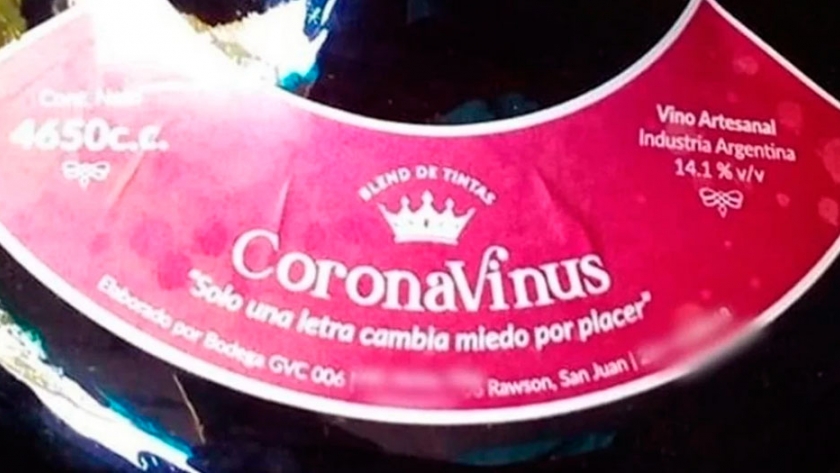 Un sanjuanino lanzó un vino inspirado en el COVID-19