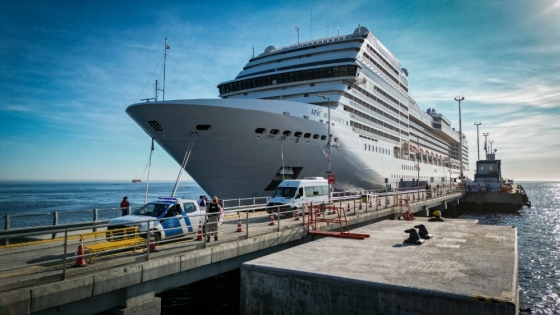 Temporada de cruceros en Chubut: Puerto Madryn recibió al MSC Magnifica en su travesía alrededor del mundo