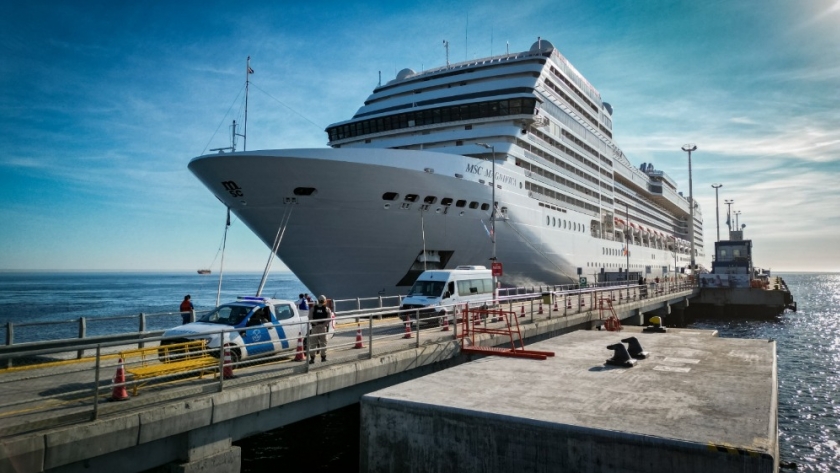 Temporada de cruceros en Chubut: Puerto Madryn recibió al MSC Magnifica en su travesía alrededor del mundo