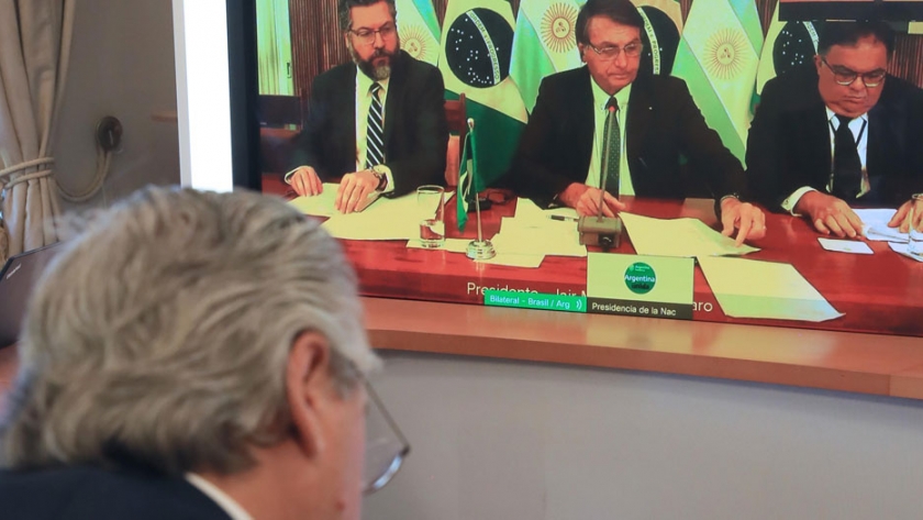 Día de la Amistad Argentino-Brasileña: el Presidente encabezó un acto virtual junto a su par, Jair Bolsonaro