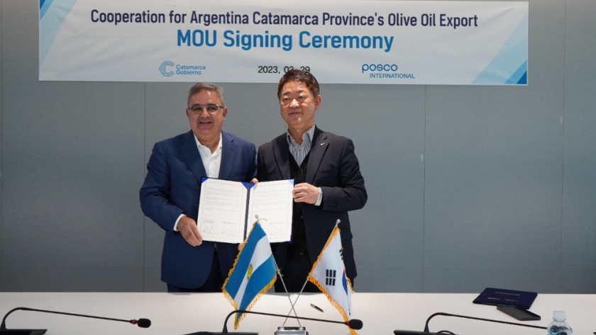 Histórico acuerdo con Posco para la comercialización de productos catamarqueños