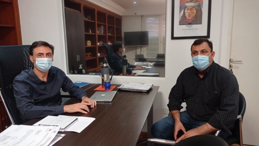 Reunión con intendente de Santa Ana