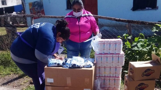 Desarrollo Humano distribuyó mercadería para CAF de capital, Perico y Monterrico 