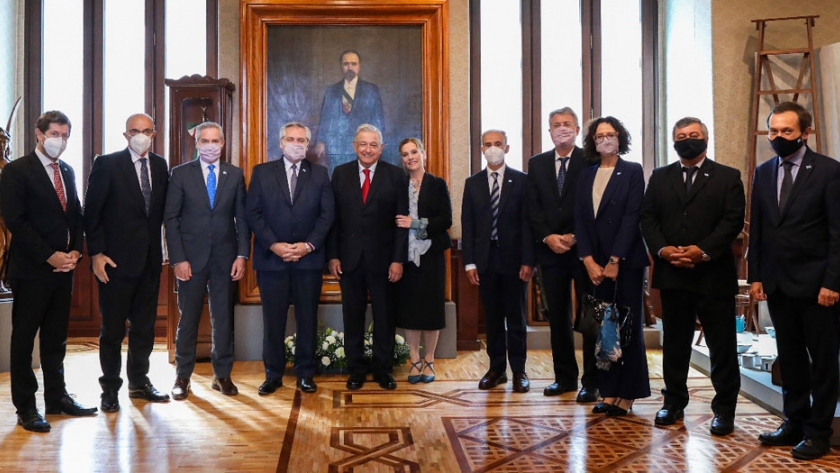 El presidente Alberto Fernández mantuvo una intensa agenda de trabajo con su par de México, Andrés Manuel López Obrador