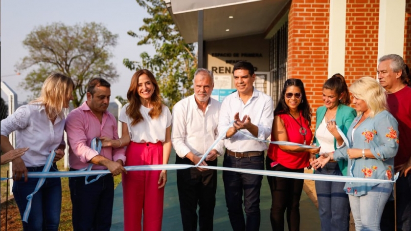 Tolosa Paz y Herrera Ahuad inauguraron un Espacio de Infancia en Almafuerte y entregaron maquinarias a emprendimientos de Posadas
