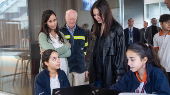 <La ministra de Capital Humano recorrió esta mañana la Escuela Técnica Roberto Rocca