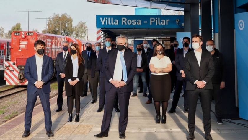 Kicillof participó de la inauguración de obras ferroviarias en Pilar