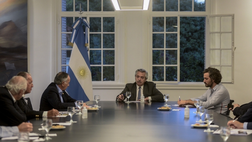 El Presidente se reunió en Olivos con empresarios de la Unión Industrial Argentina