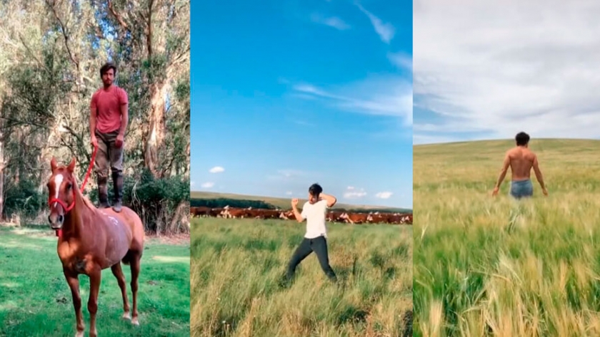 Uki Deane, el Gaucho of the Pampas que cumple cuarentena en el campo y divierte a las redes sociales