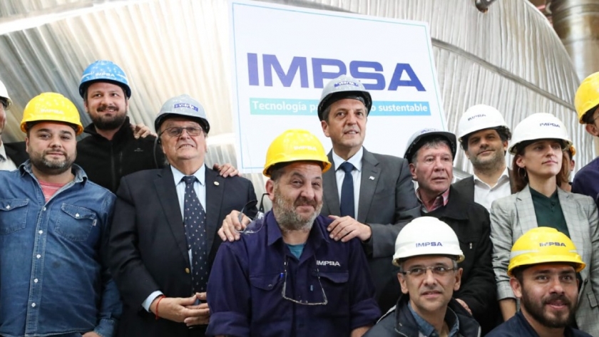 Massa apoya a IMPSA como símbolo del desarrollo industrial argentino