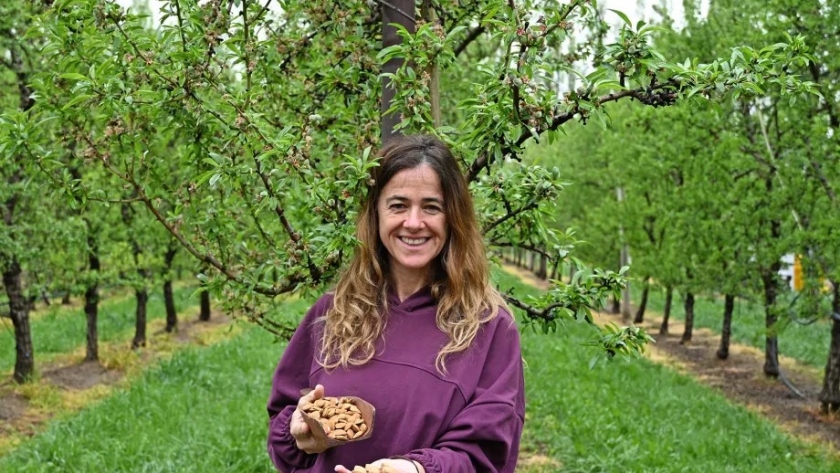 De perder sus nogales a producir almendras sin TACC en Patagonia