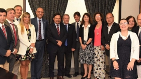 El gobernador Sáenz se reunió con representantes de organizaciones internacionales y los invitó a participar de la Mesa Multisectorial