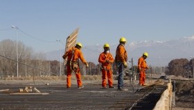 Mendoza: continúa la construcción de la variante Palmira en la Ruta Nacional 7