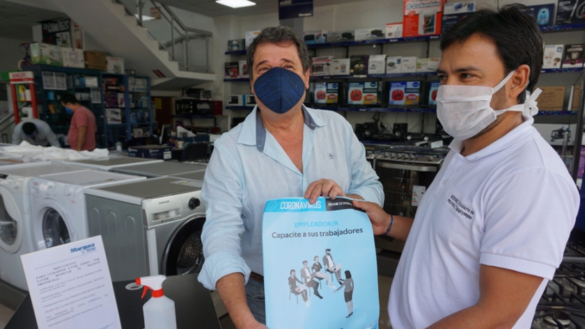 Trabajo capacita a comercios sobre prevención de Coronavirus