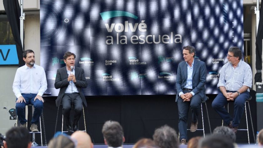 Kicillof participó de la presentación del programa “Volvé a la Escuela”