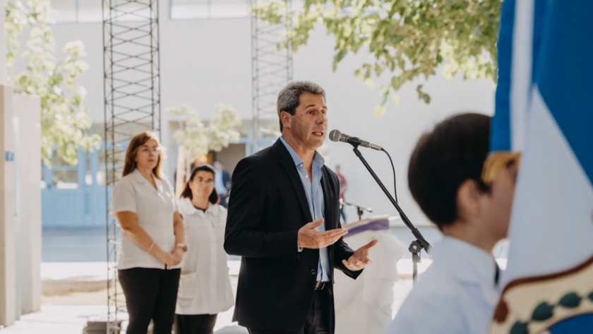 La apertura del Ciclo Lectivo 2023 fue en la escuela Mercedes Nievas de Castro, en Zonda