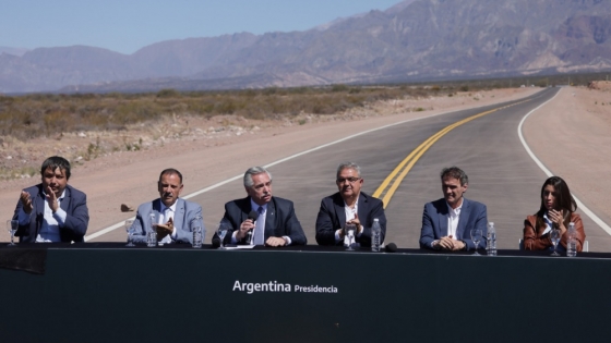 Alberto Fernández, Katopodis, Jalil y Quintela inauguraron la pavimentación de la Ruta Provincial 3, provincia de Catamarca