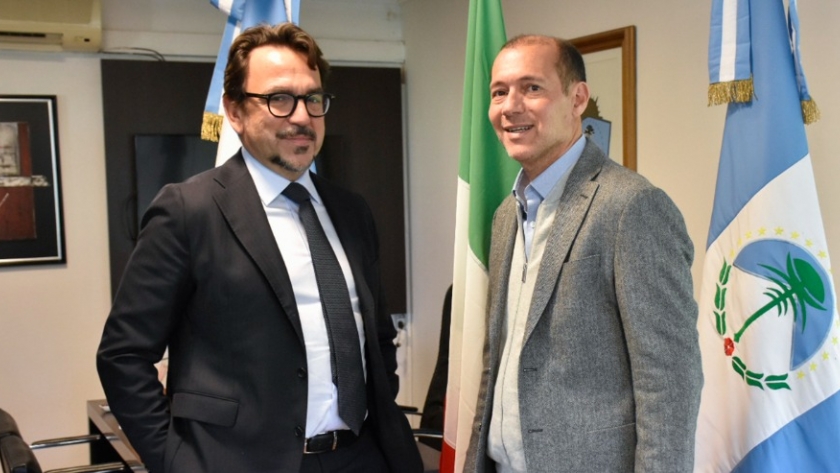 Gutiérrez recibió al embajador de Italia en Argentina