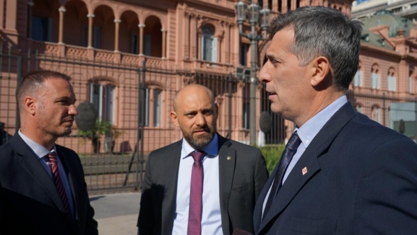 Gestiones de Enrico, Puccini y Olivares para que Nación continúe obras en la provincia