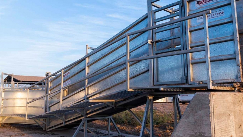 Cargadores fijos x 6.5m con plataforma