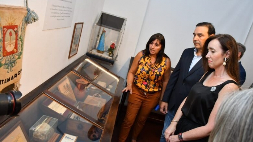 Yapeyú: la vicepresidente Villarruel y el gobernador Valdés inauguraron refacciones en el Museo Sanmartiniano