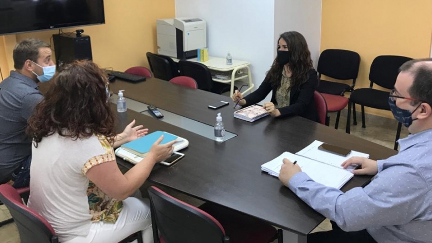 Hermida mantuvo un encuentro de trabajo con el jefe comunal de Gastre