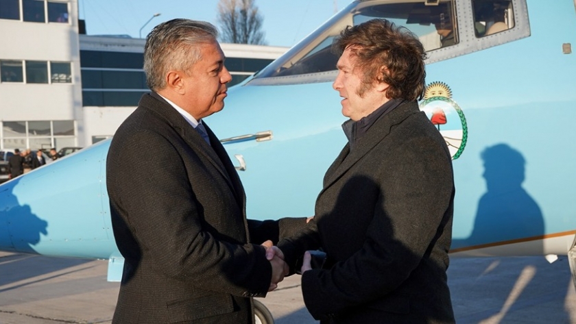 Figueroa recibió al presidente Milei en Neuquén