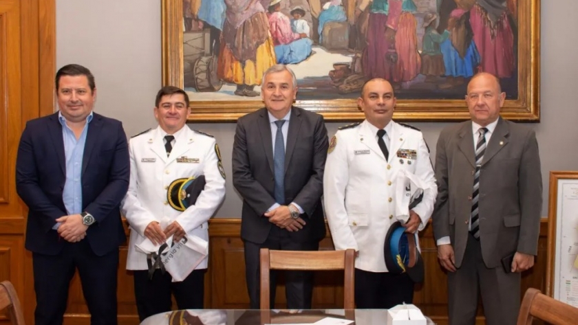 Morales se reunió con autoridades de la Policía Federal Argentina