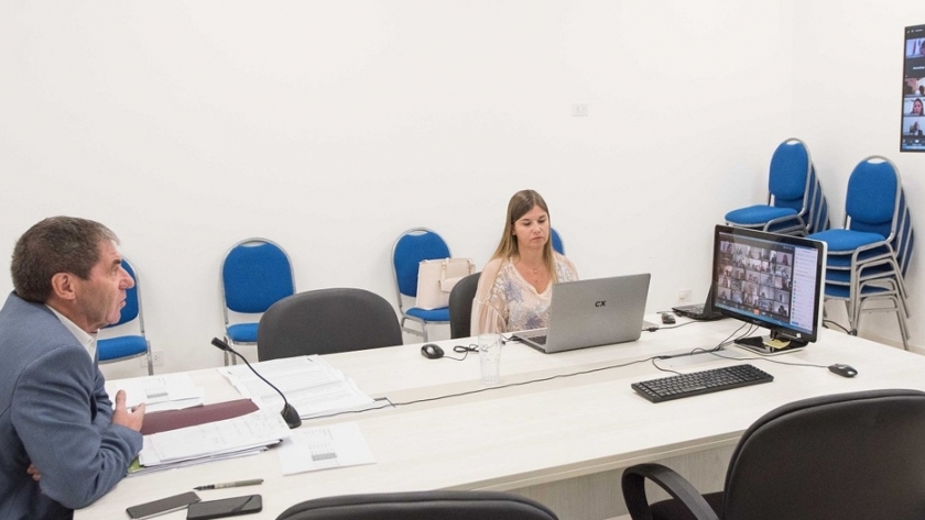 Ballay compartió información económica con todos los municipios mediante una videoconferencia