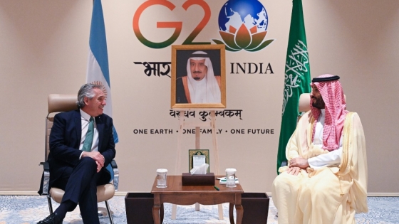 El presidente se reunió con el primer ministro de Arabia Saudita y el canciller federal de Alemania, Olaf Scholz