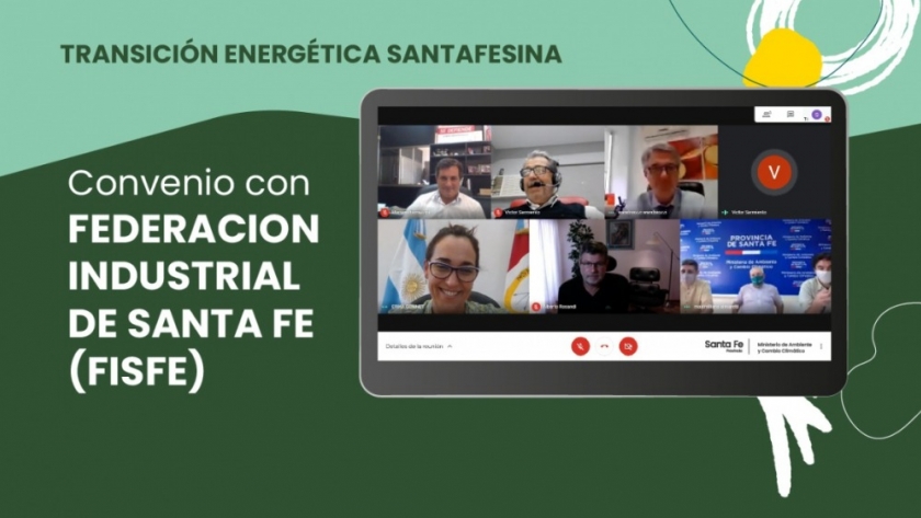 La Provincia firmó un convenio con el FISFE en el marco de la transición energética santafesina