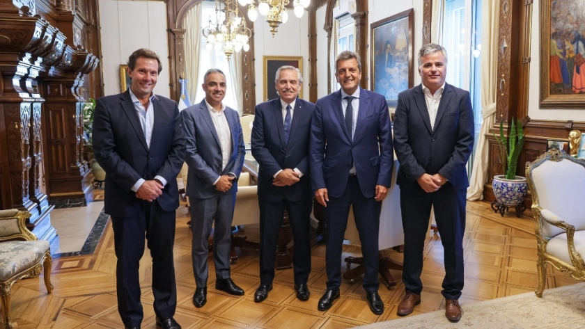 El presidente se reunió con empresarios vitivinícolas
