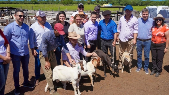 Enrique Urien: Zdero entregó reproductores caprinos a productores de la zona