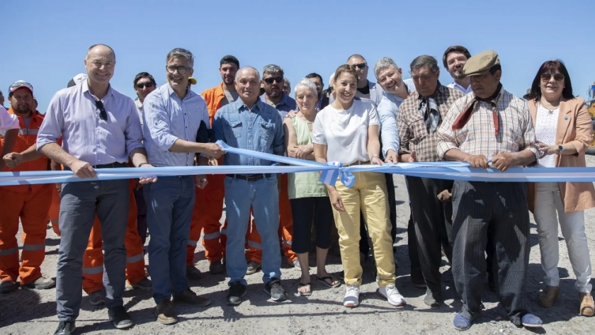 Quedó inaugurado el tramo de la Ruta Provincial 1 en Bahía Creek