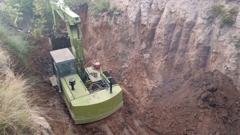 APA trabajó en canales pluviales en Anguil