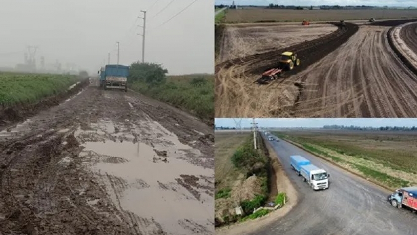 El estado insólito de una calle clave para la cosecha y una obra que inició un cambio esperado: con la tasa que cobran se podría hacer un camino nuevo todos los años