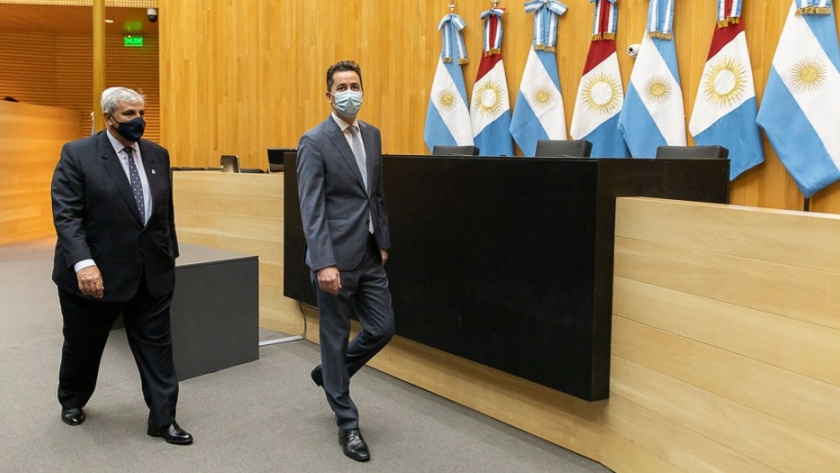 Calvo recibió al vicegobernador de Jujuy Carlos Haquim