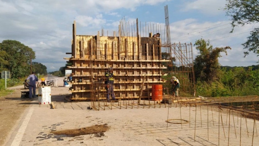 Manantiales: obras para nuevo puente en ruta 61
