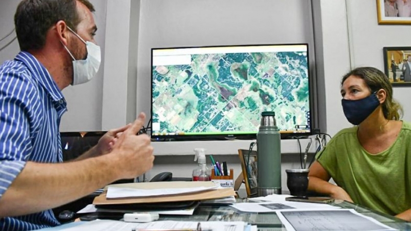 Trabajos de ordenamiento y regularización de tierras en Margarita Belén